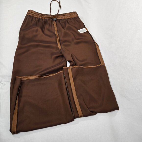 Lauren Ralph Lauren Brown Wide Leg Pants - Picture 8 of 16